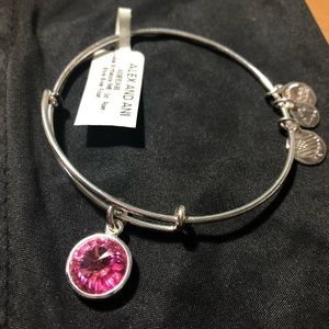 Alex and Ani October silver bangle (brand new)